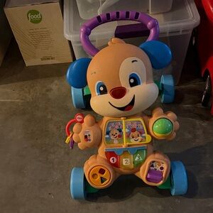 Fisher-Price Puppy Activity Push Walker - Purple, Blue, Green, Red, Yellow